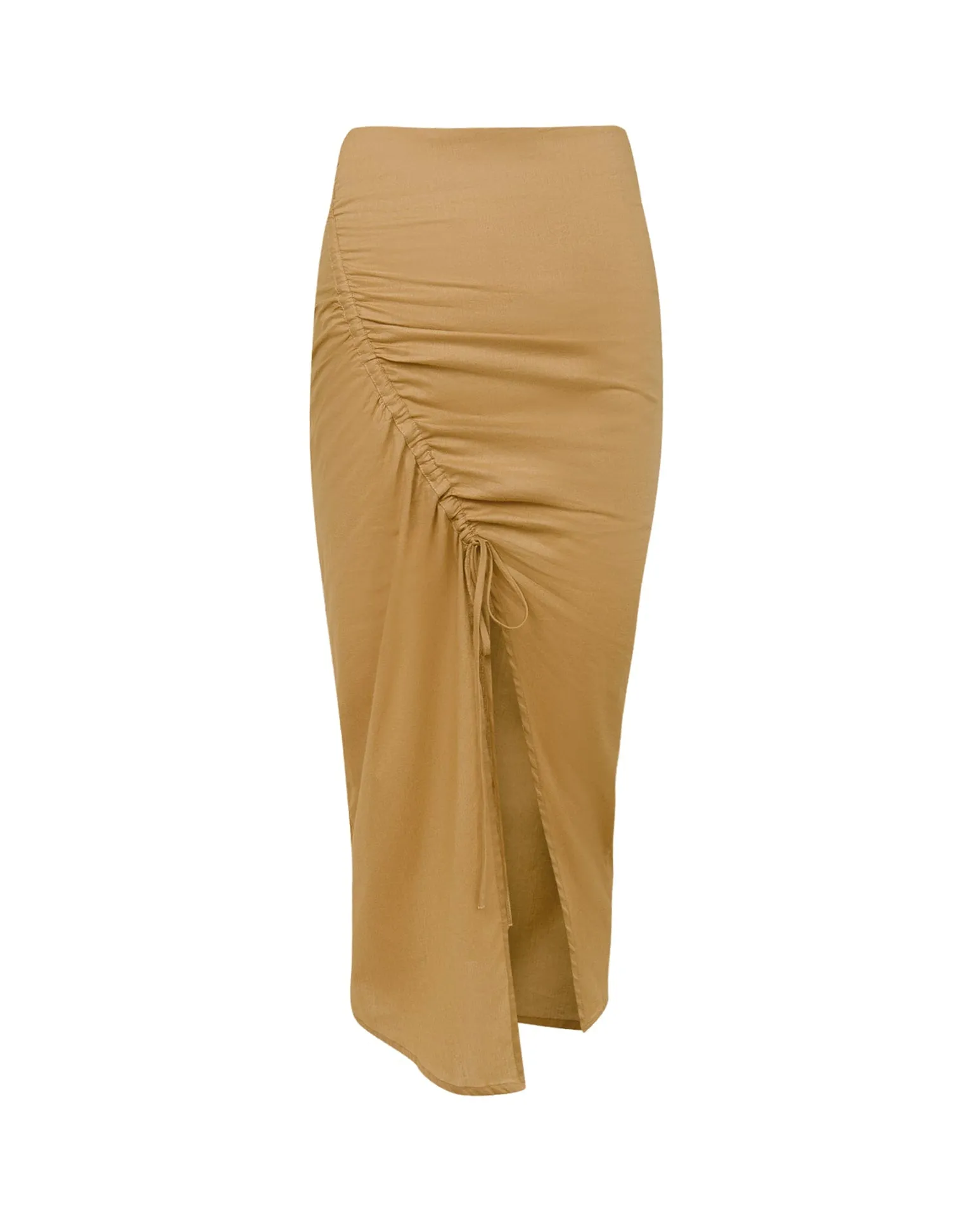 Misa Midi Skirt (exchange only) - Walnut sold by Vix