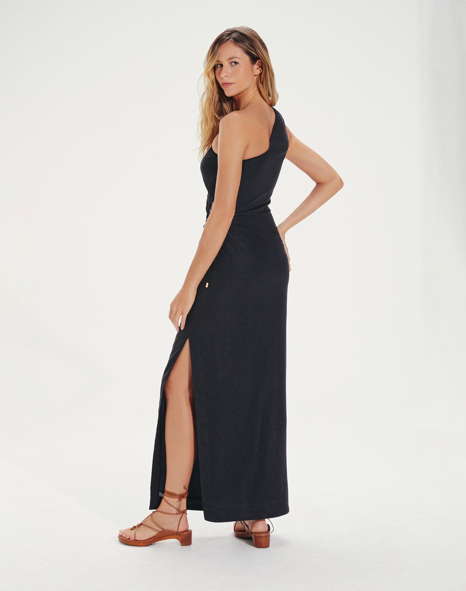 Carina Detail Long Dress (exchange only) - Black sold by Vix product image thumbnail 2