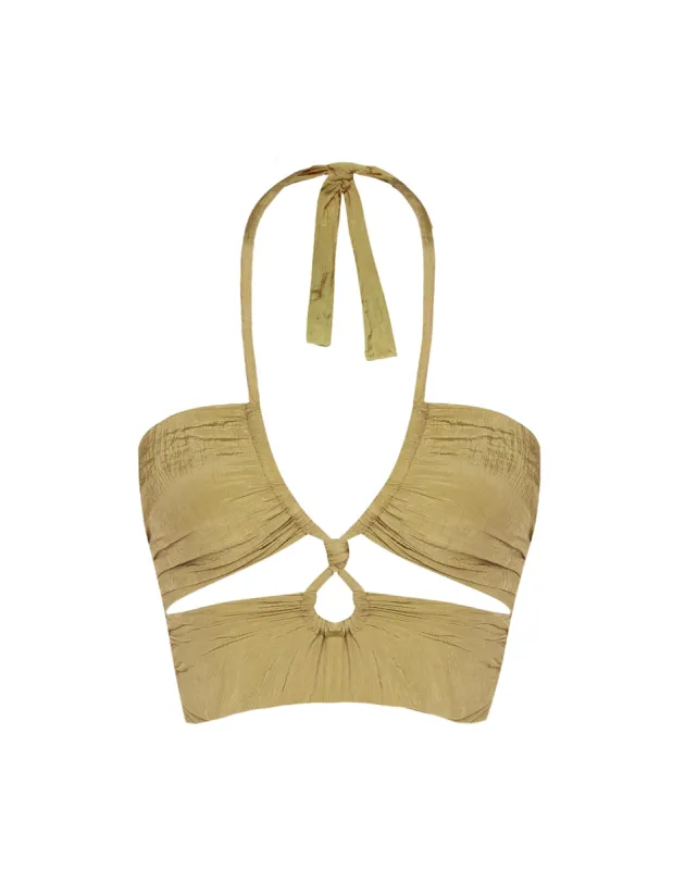 Jules Top - Olivine sold by Vix