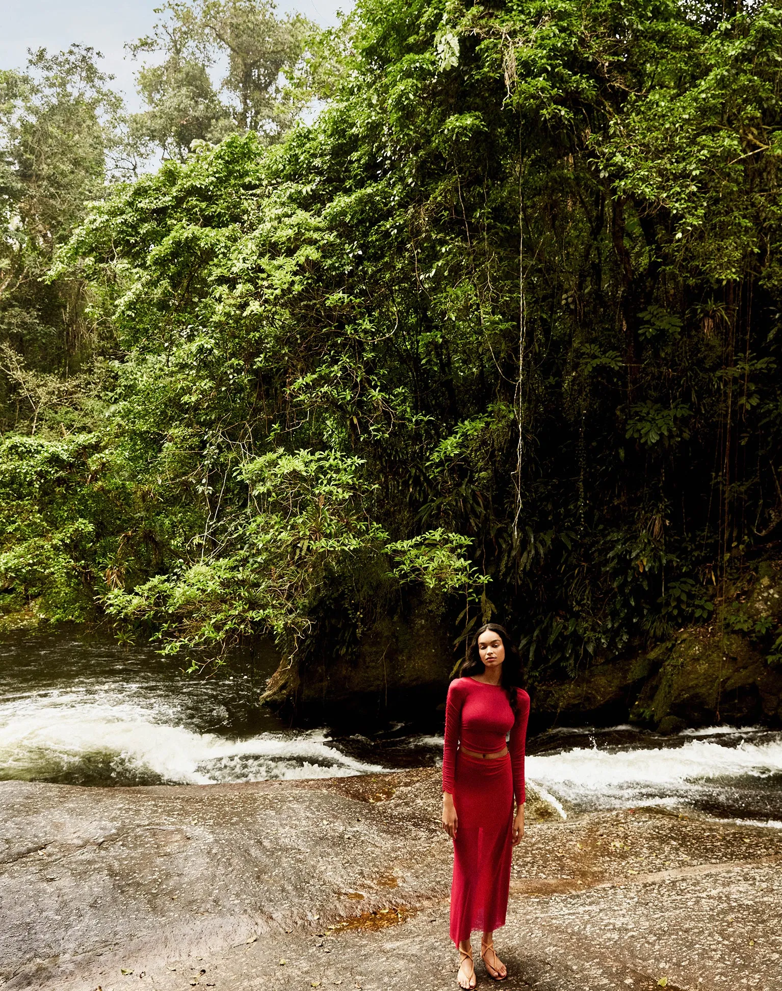 Mira Long Sleeve Top - Red Poppy sold by Vix product image thumbnail 3