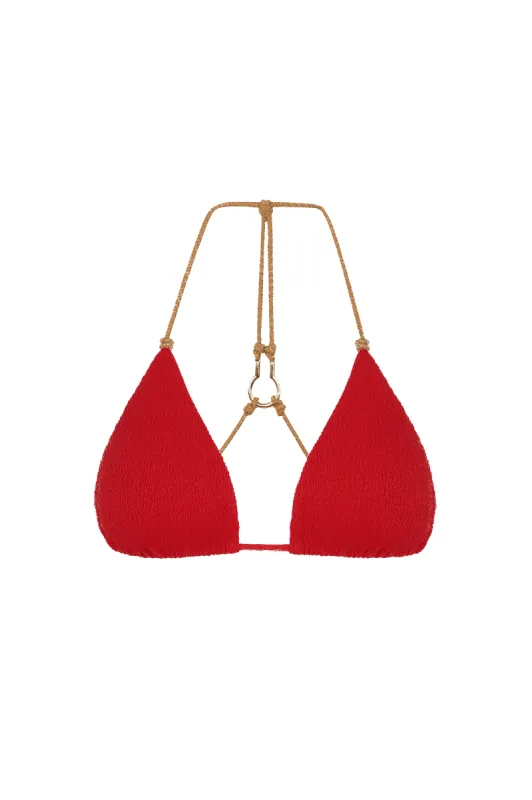 Firenze Diane T Back Top - Red Pepper sold by Vix