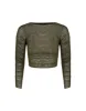 Mira Long Sleeve Top (Exchange Only) - Evergreen sold by Vix