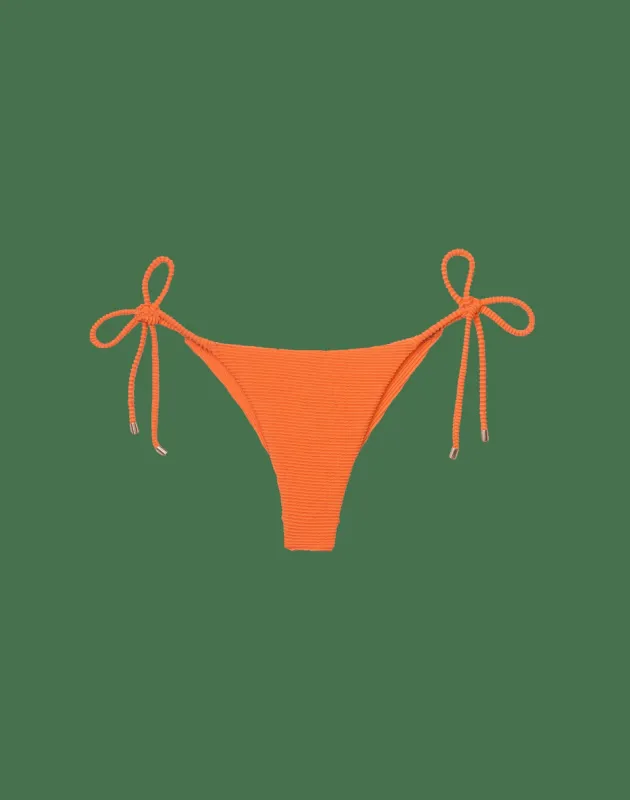 Kayla Tie Side Bottom (final sale) - Tangerine sold by Vix