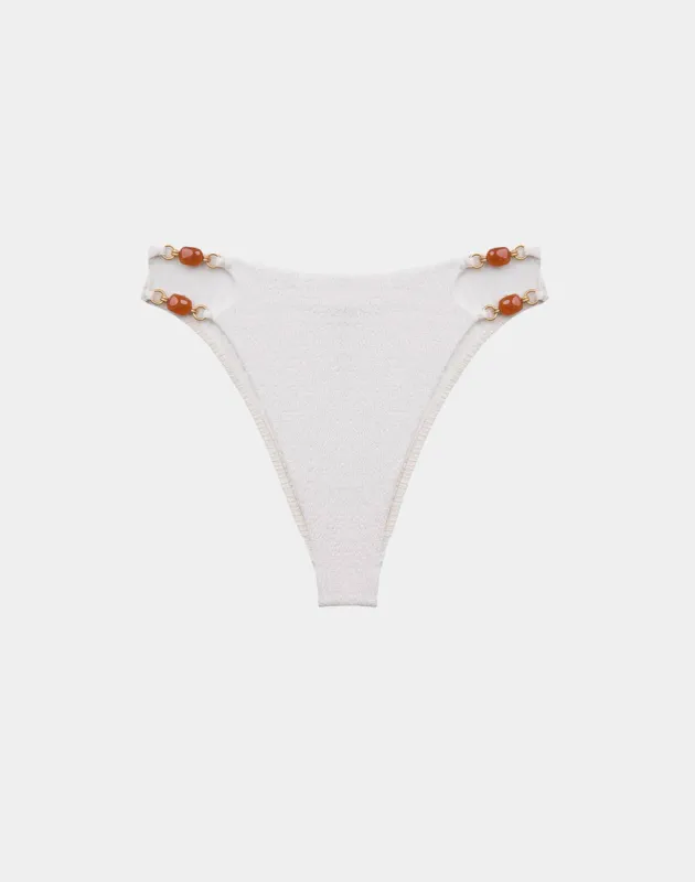 Firenze Martha Hot Pant Bottom (exchange only) - White sold by Vix