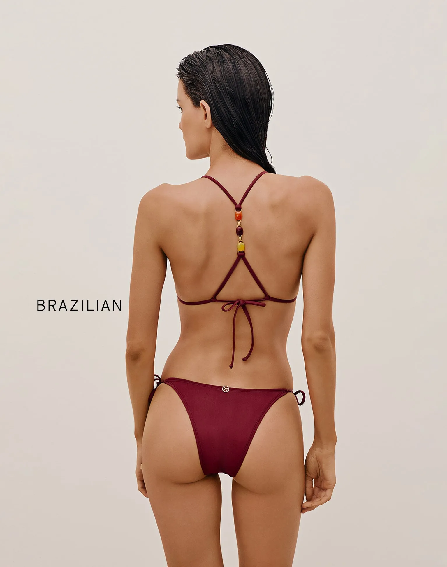 Tie Side Bottom (exchange only) - Cranberry sold by Vix product image thumbnail 3