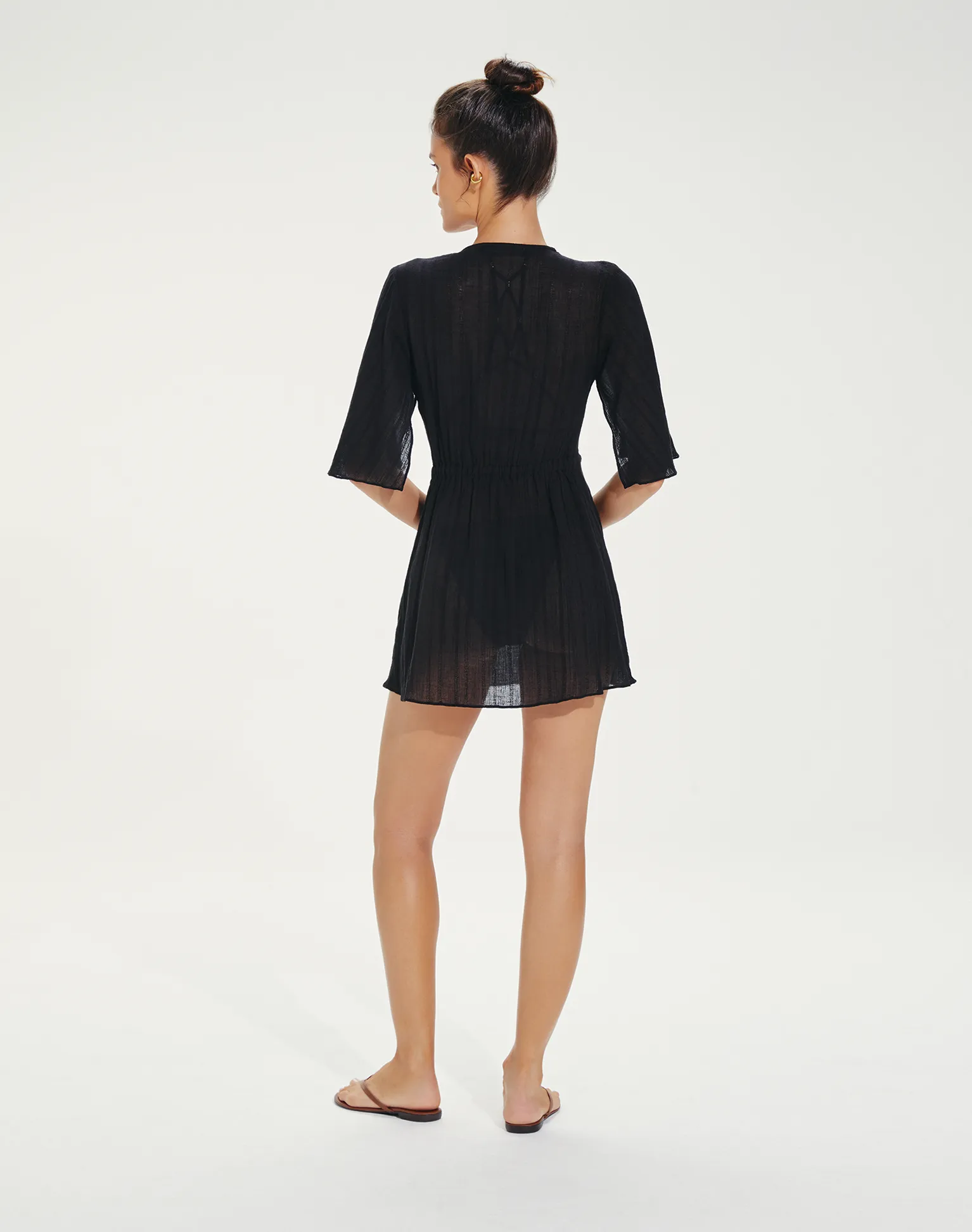 Malia Short Caftan - Black sold by Vix product image thumbnail 2