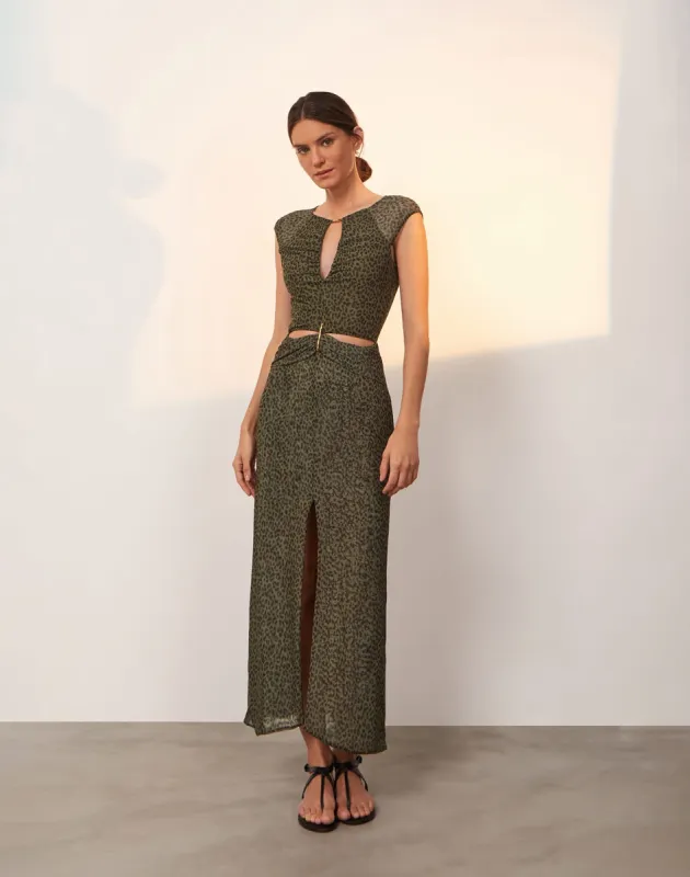 Tori Midi Dress - Rosewood sold by Vix