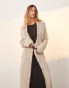 Knit Midi Long Cardigan - Off White sold by Vix