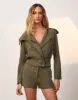 Giu Tailored Shorts - Evergreen sold by Vix