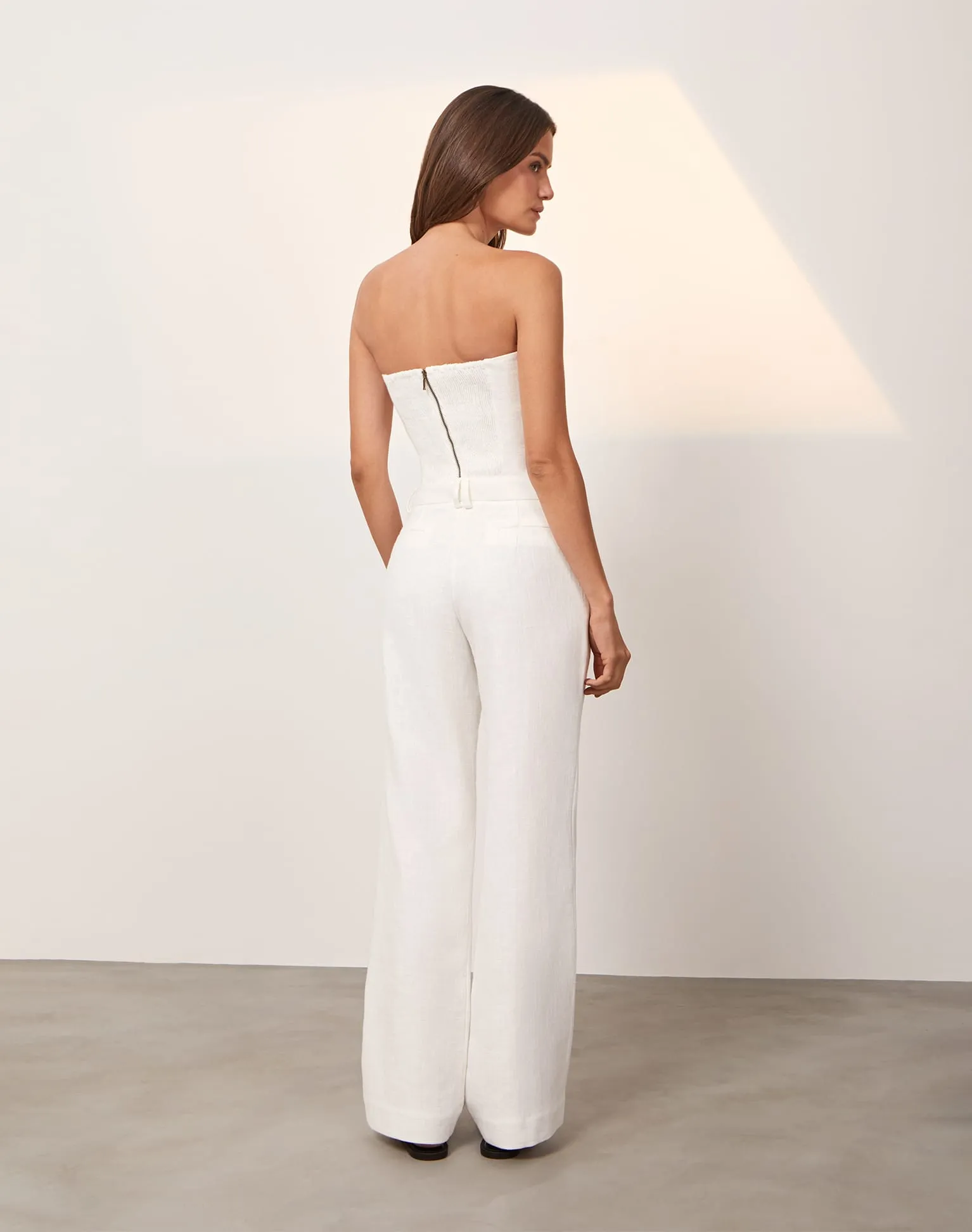 Giulia Tailored Pants - Off White sold by Vix product image thumbnail 4
