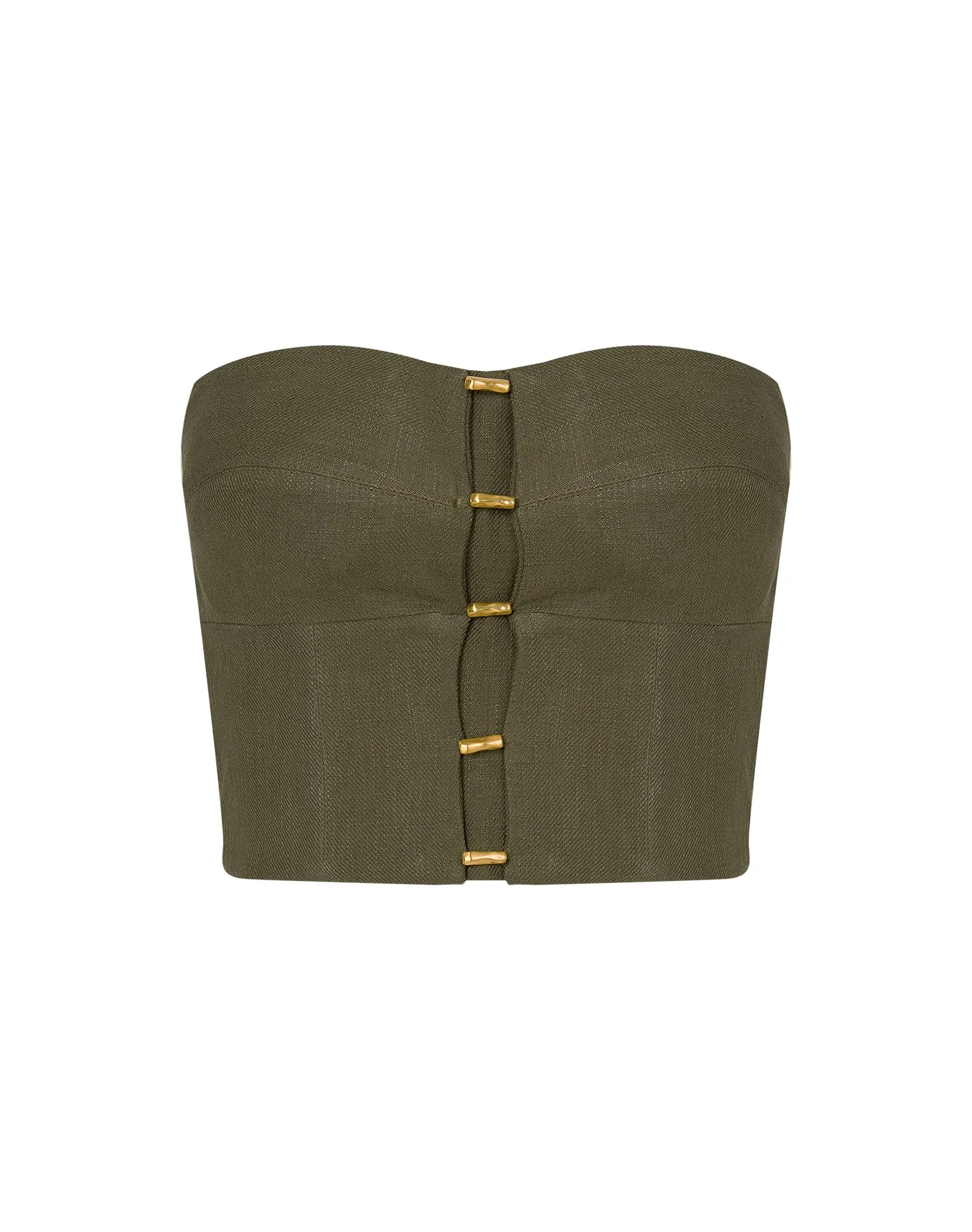 Emilia Strapless Top - Evergreen sold by Vix