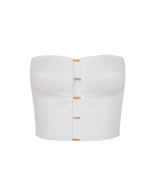 Emilia Strapless  Top - Off White sold by Vix