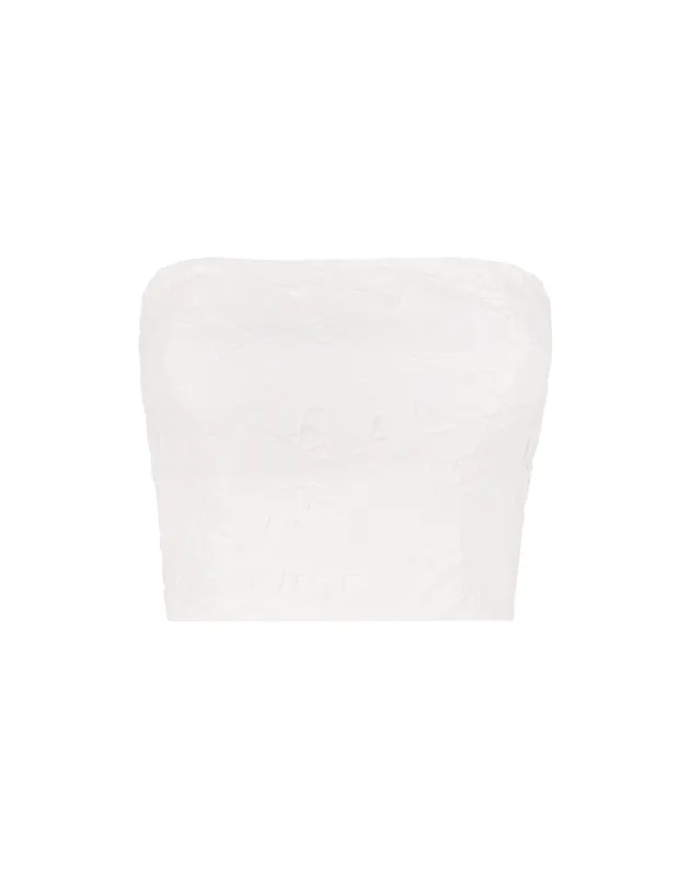 Mei Cropped Top (Exchange Only) - Off White sold by Vix