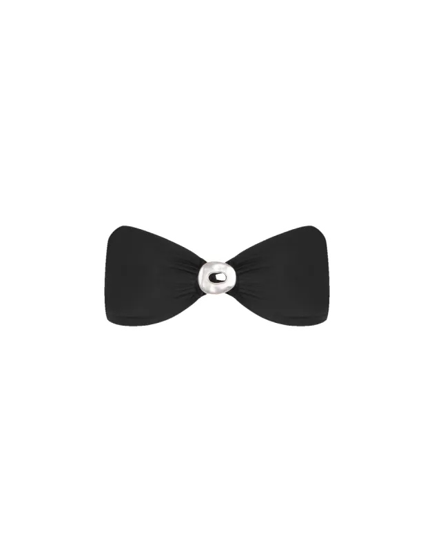 Matte Sam Bandeau Top - Black sold by Vix