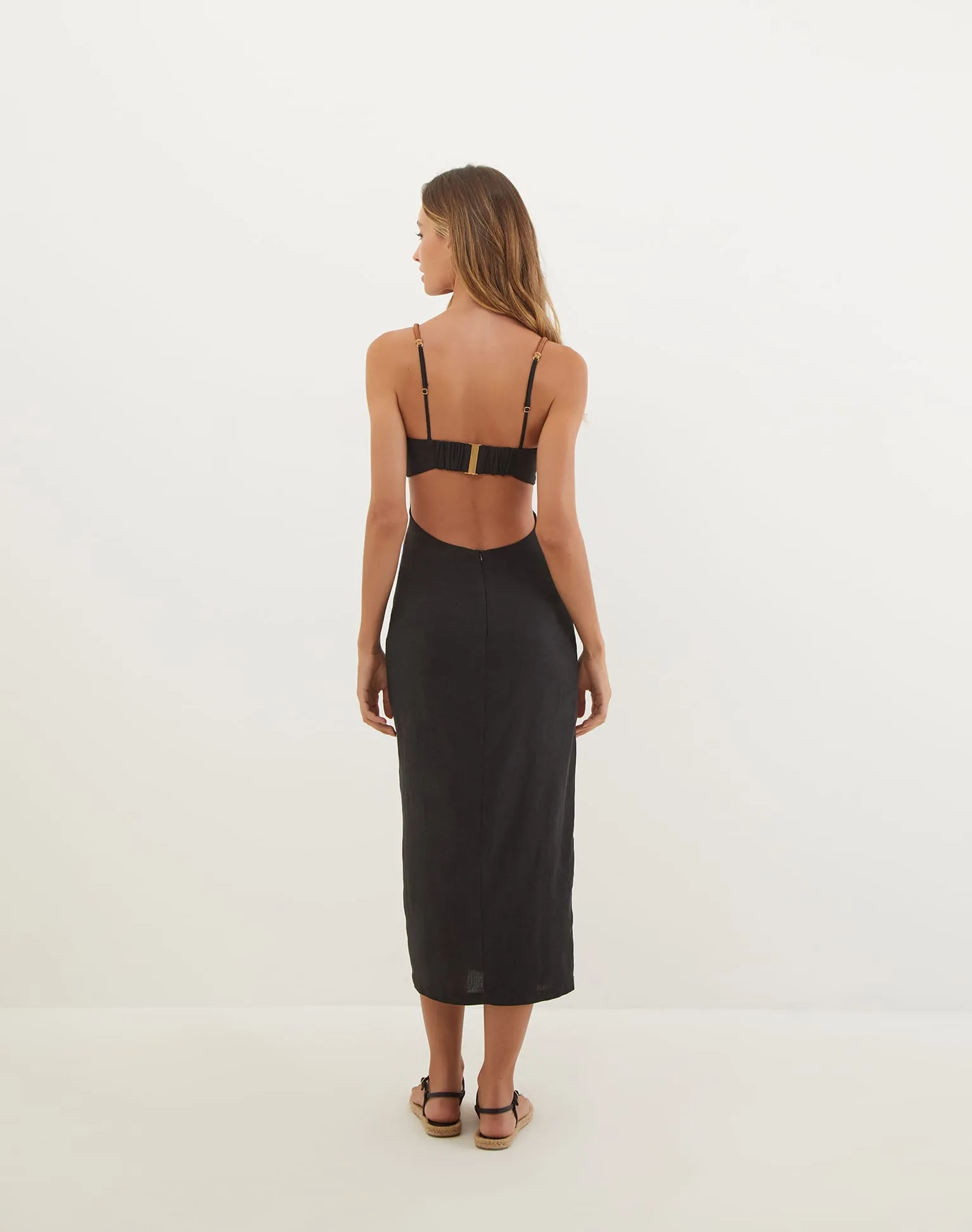 Mira Midi Dress - Black sold by Vix product image thumbnail 2