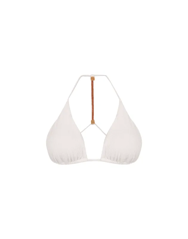 Firenze Aika T Back Tri Top - White sold by Vix