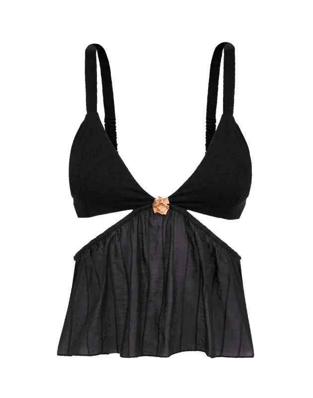 Alice Halter Top - Black sold by Vix