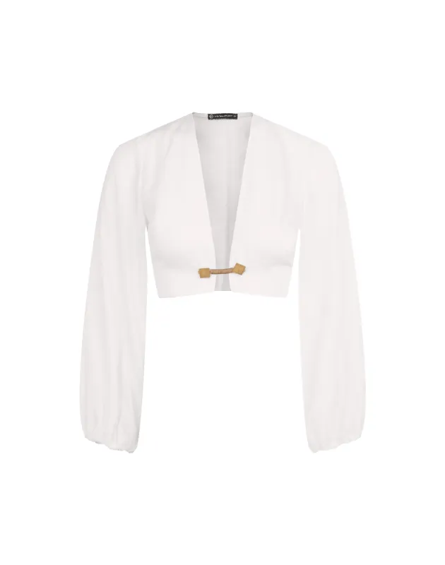 Alessia Long Sleeve Blouse - Off White sold by Vix