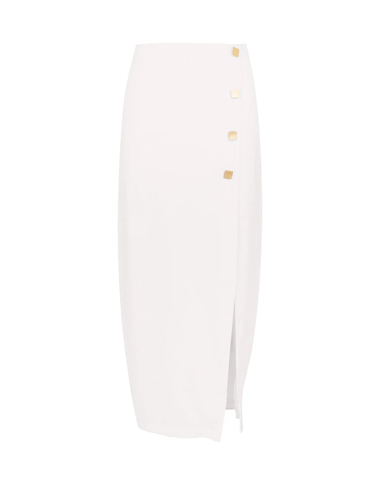 Alessia Midi Skirt - Off White sold by Vix