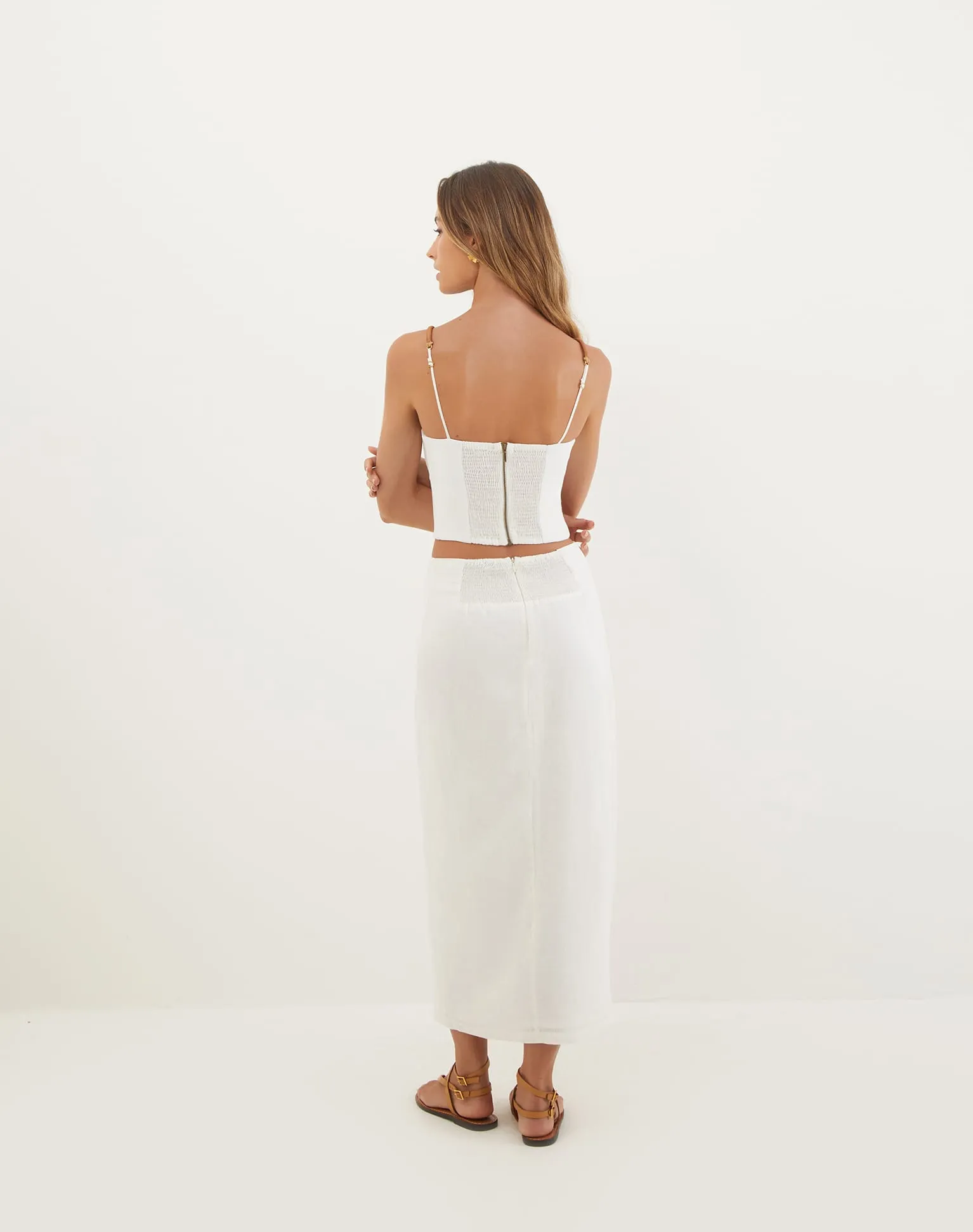 Aika Cropped Top - Off White sold by Vix product image thumbnail 3