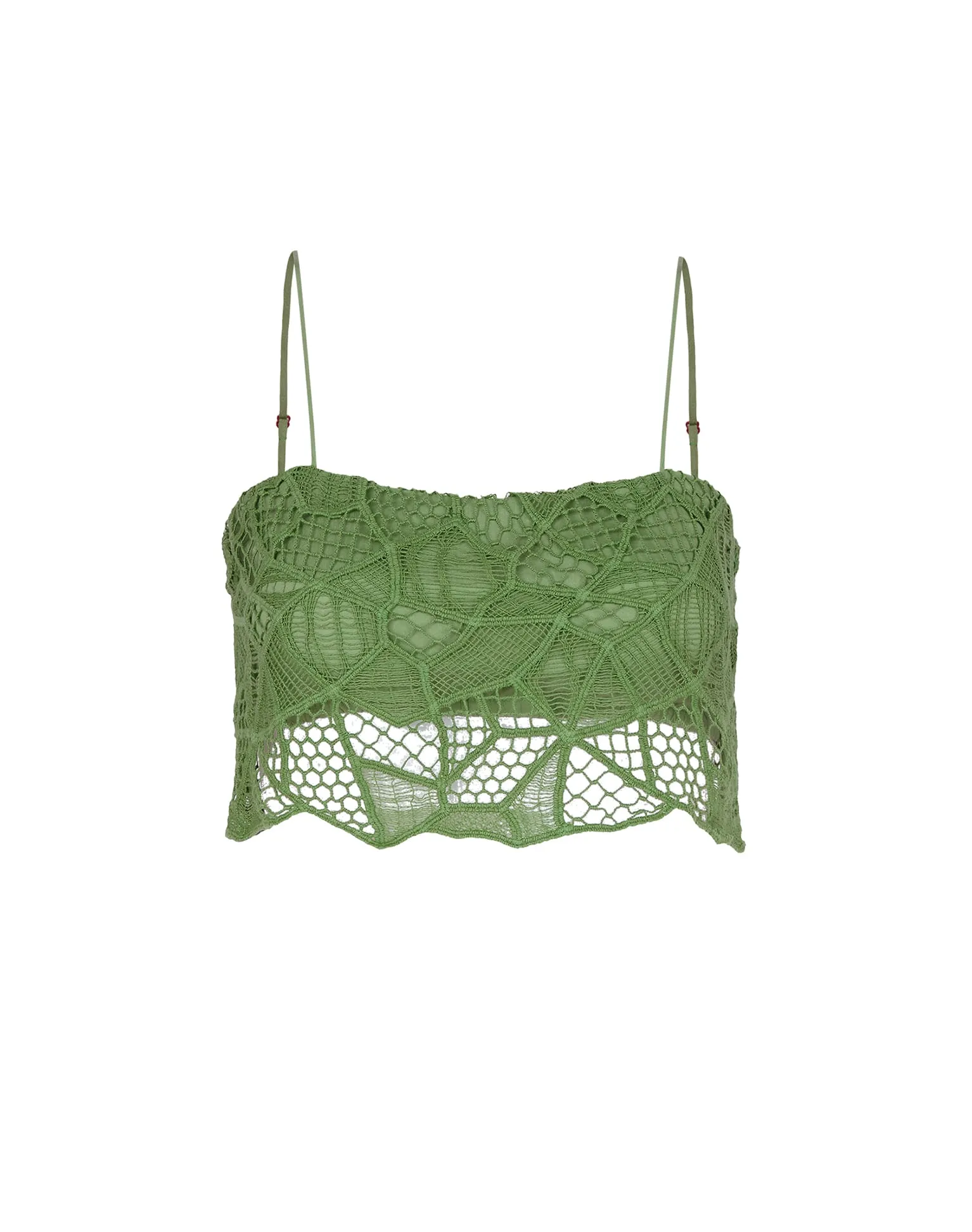 Hollie Cropped Top (Final Sale) - Aloe sold by Vix