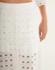 Eyelet Bea Maxi Skirt - Off White sold by Vix