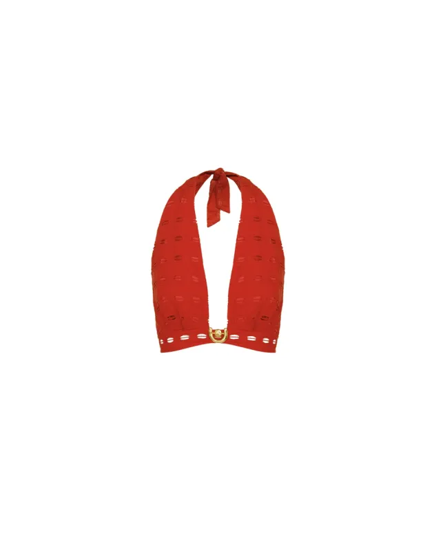 Eyelet Maven Top - Ruby sold by Vix