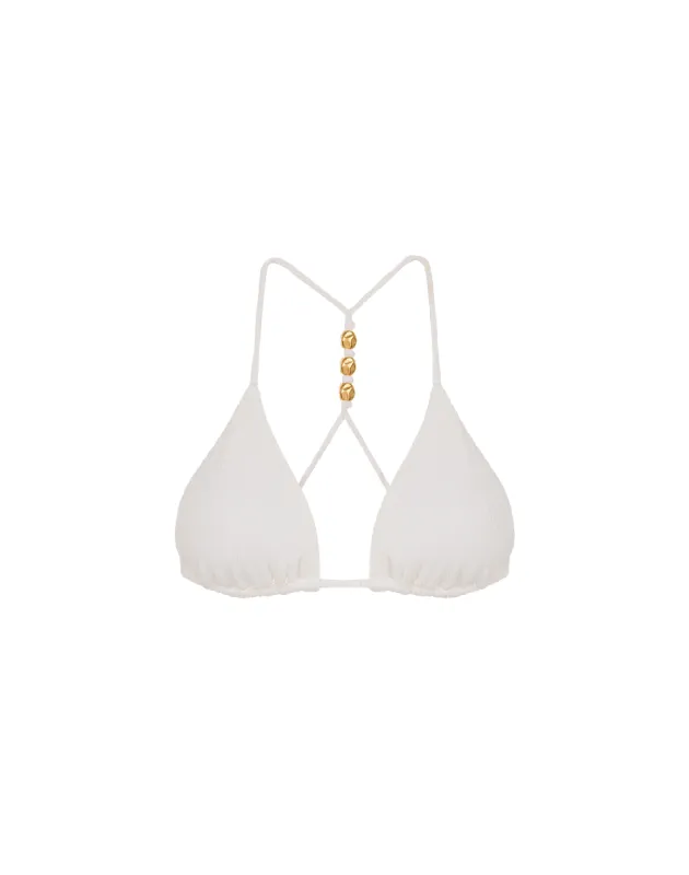Firenze Kori T Back Tri Top - Off White sold by Vix