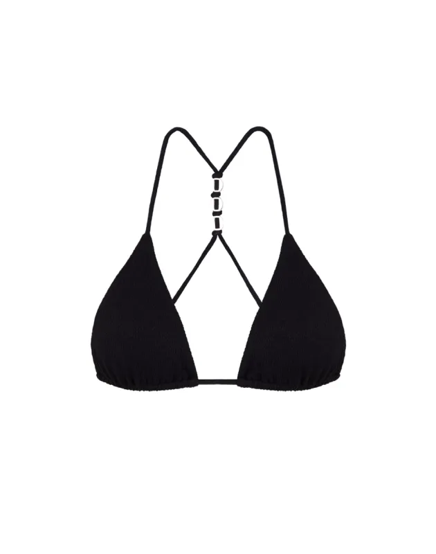 Firenze Kori T Back Tri Top - Black sold by Vix