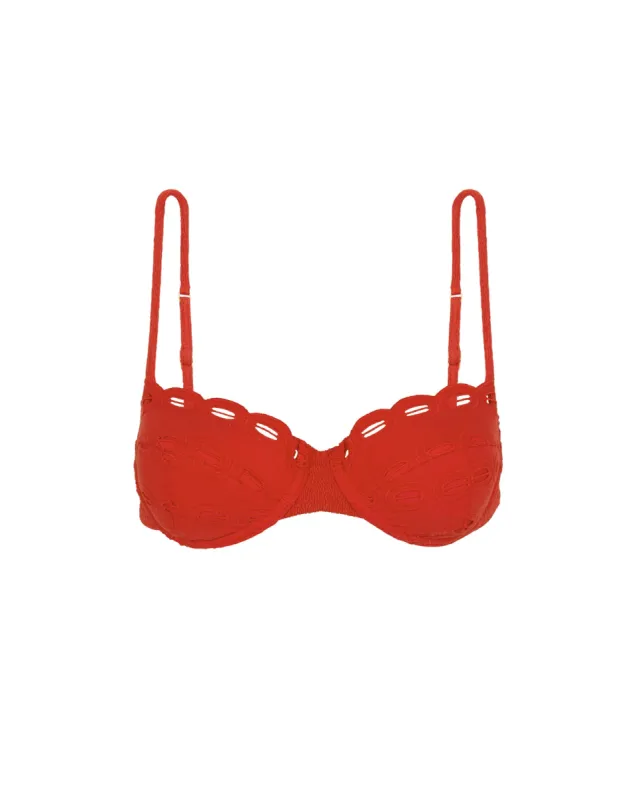 Eyelet Naya Nissi Top - Ruby sold by Vix