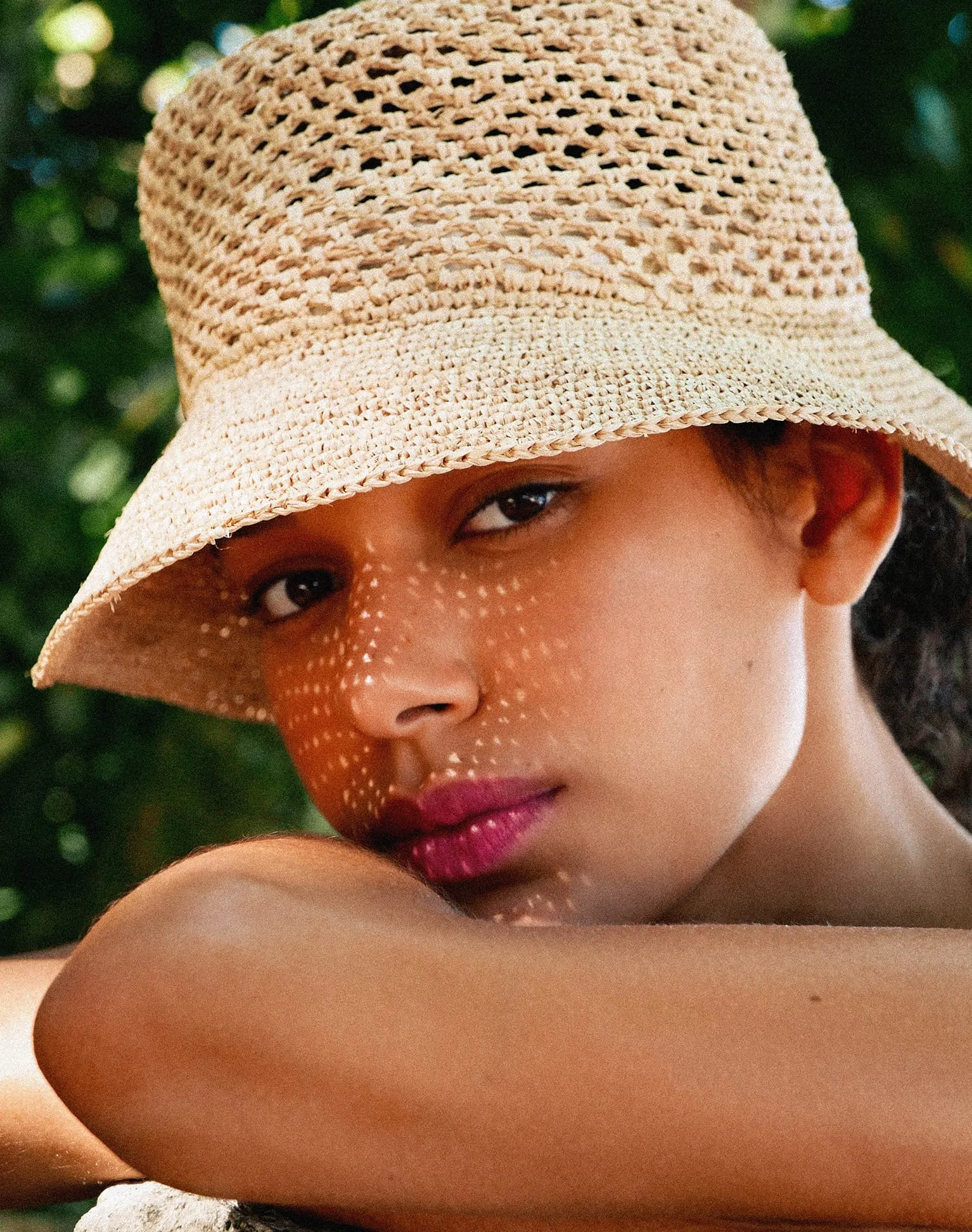 Star Bucket Hat - Natural sold by Vix