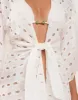 Eyelet Perola Short Cover Up - Off White sold by Vix