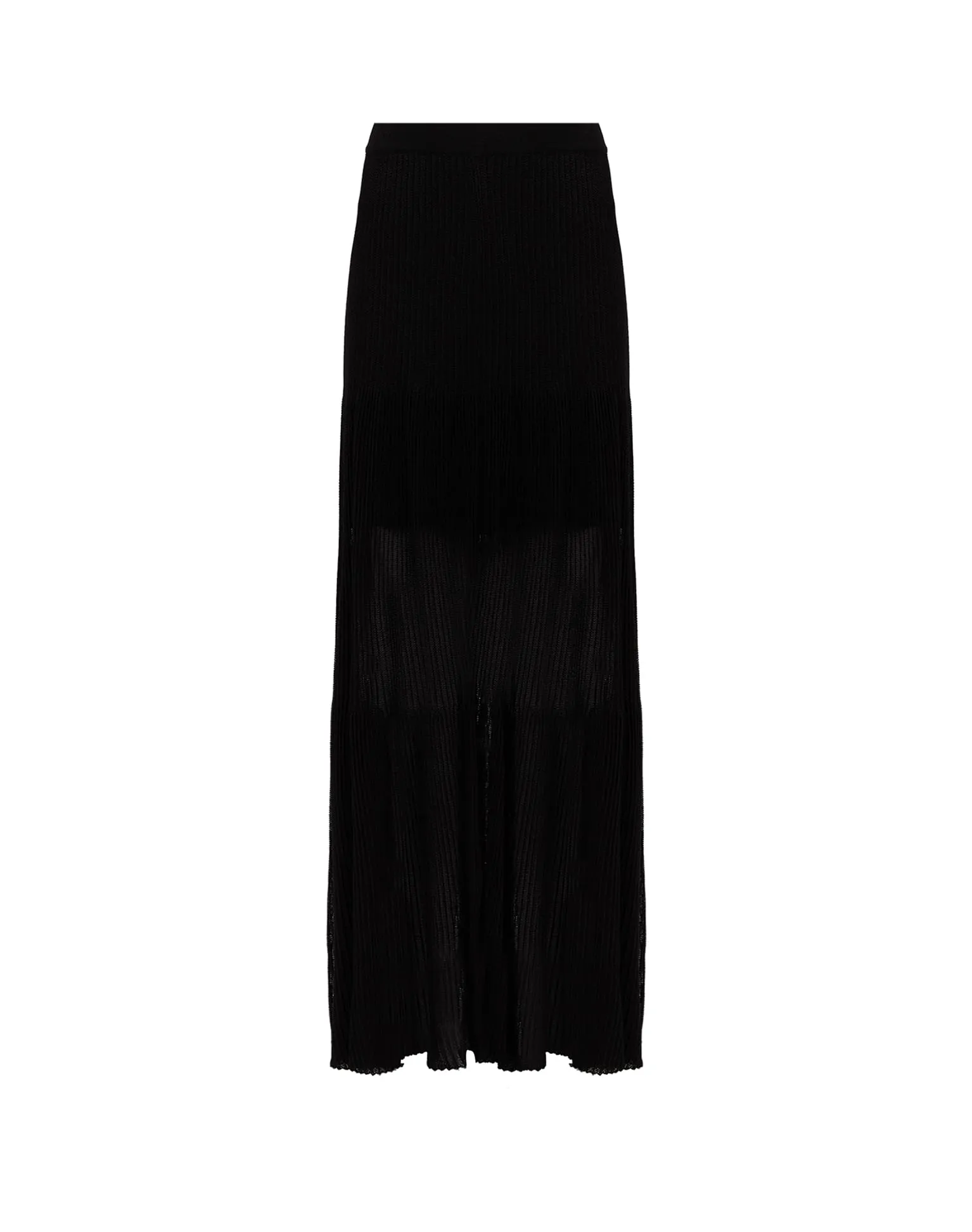 Knit Maira Long Skirt (Exchange Only) - Black sold by Vix