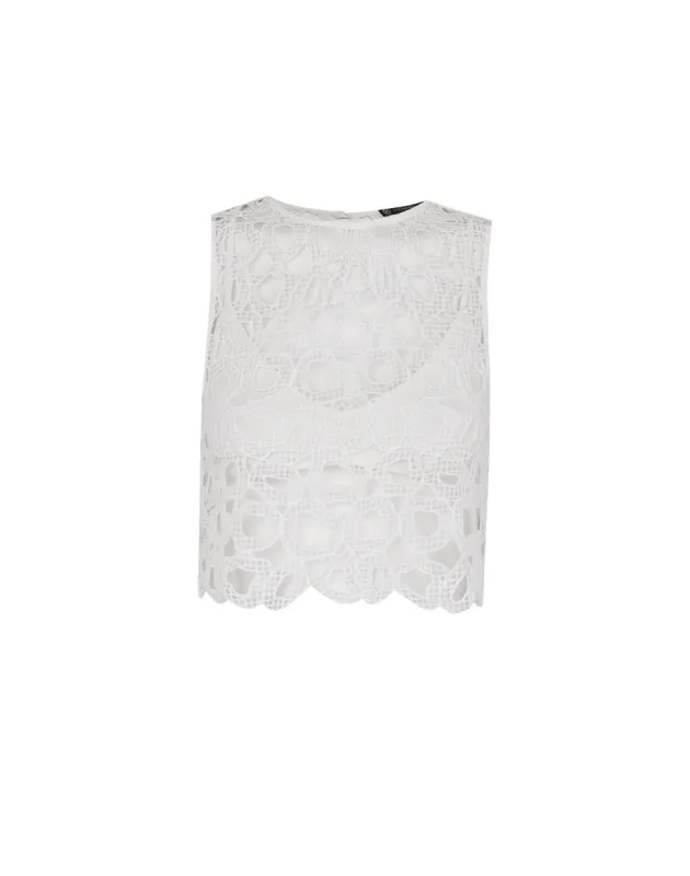 Eyelet Joelle Blouse - Off White sold by Vix