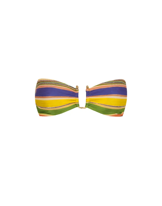 Jill Square Bandeau Top - Mallorca sold by Vix