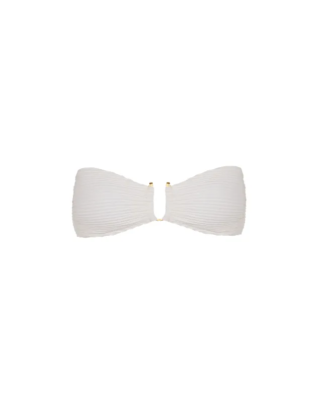 Dune Jill Square Bandeau Top - Off White sold by Vix