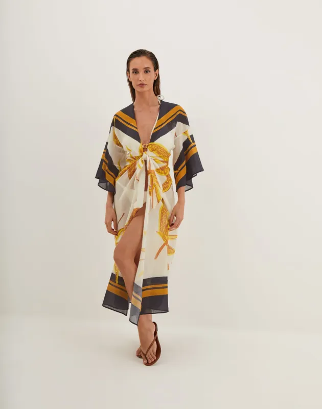 Perola Long Caftan - Tuscan sold by Vix