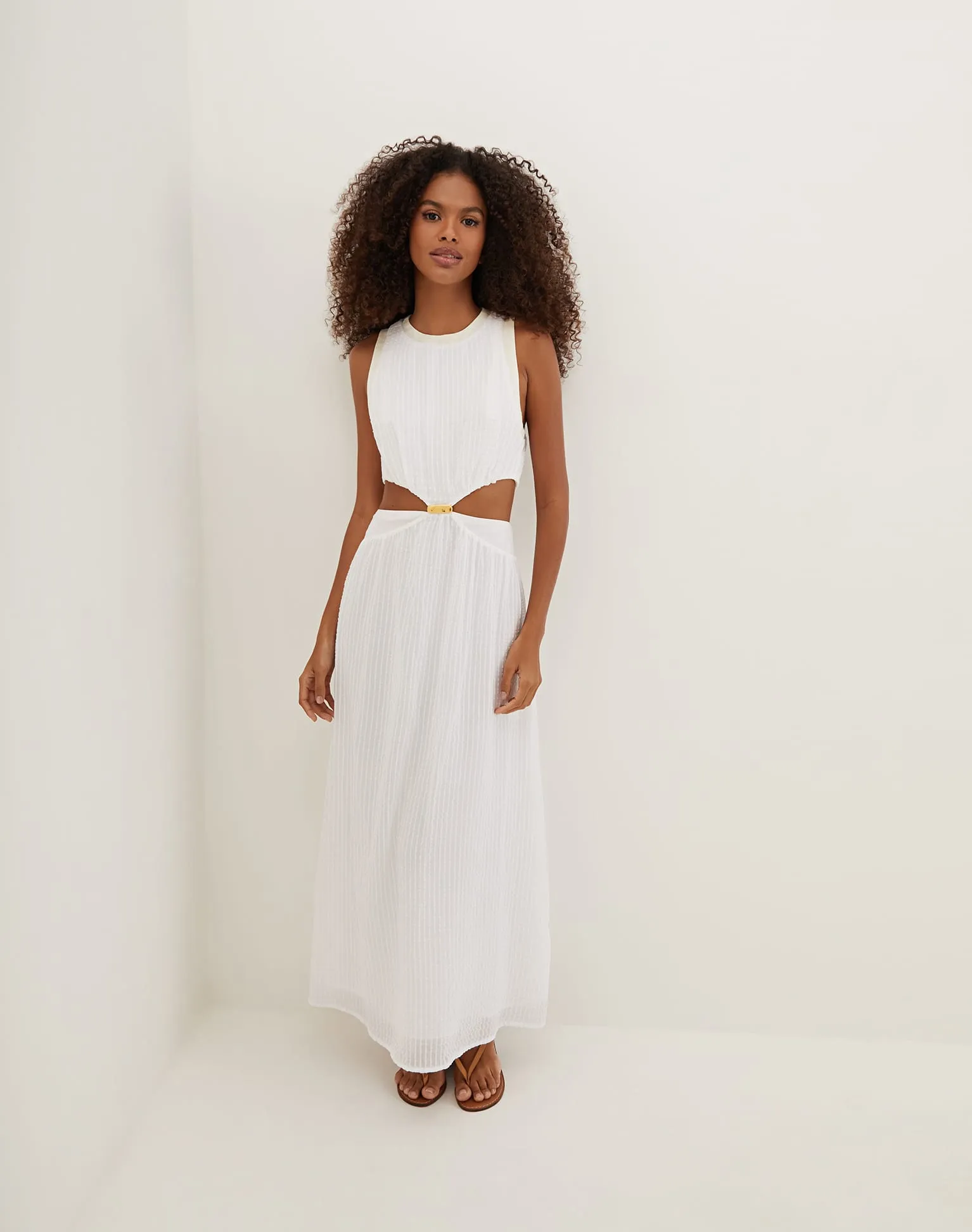 Anai Maxi Dress - Off White sold by Vix