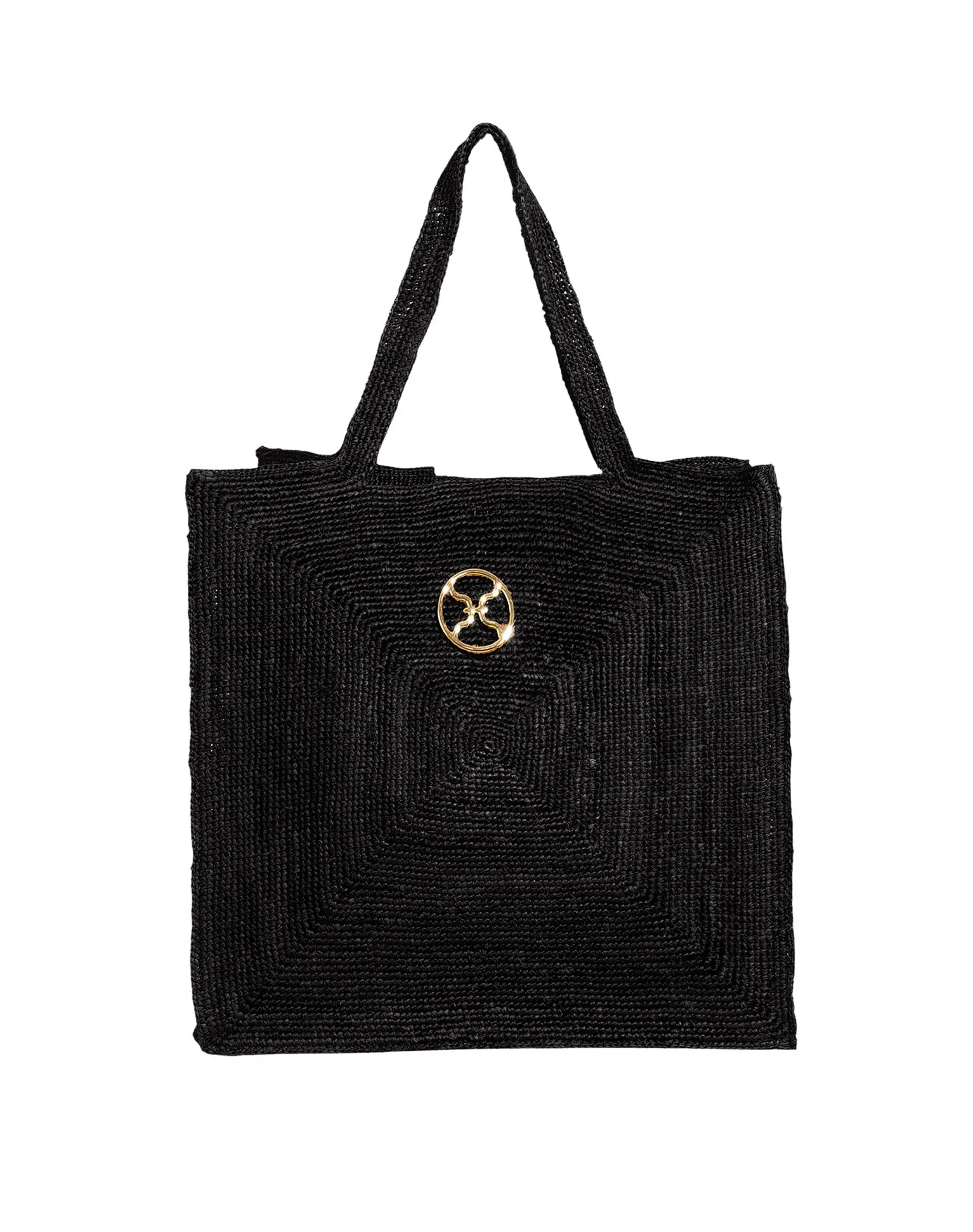 Raffia Pyramid Bag - Black sold by Vix product image thumbnail 5