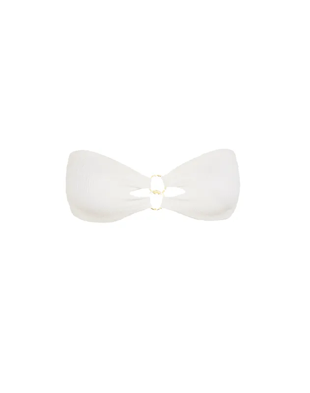 Firenze Jolie Bandeau Top - Off White sold by Vix