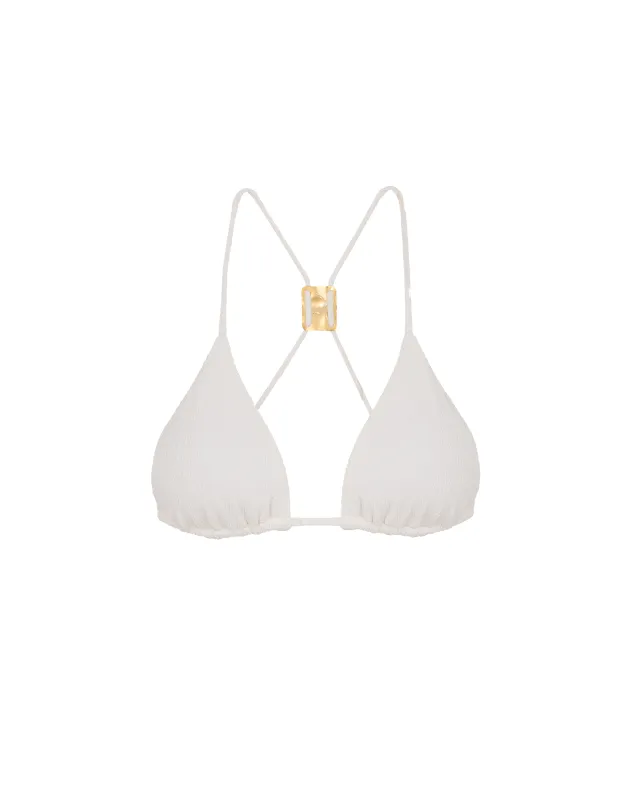 Firenze Cleo T Back Tri Top - Off White sold by Vix
