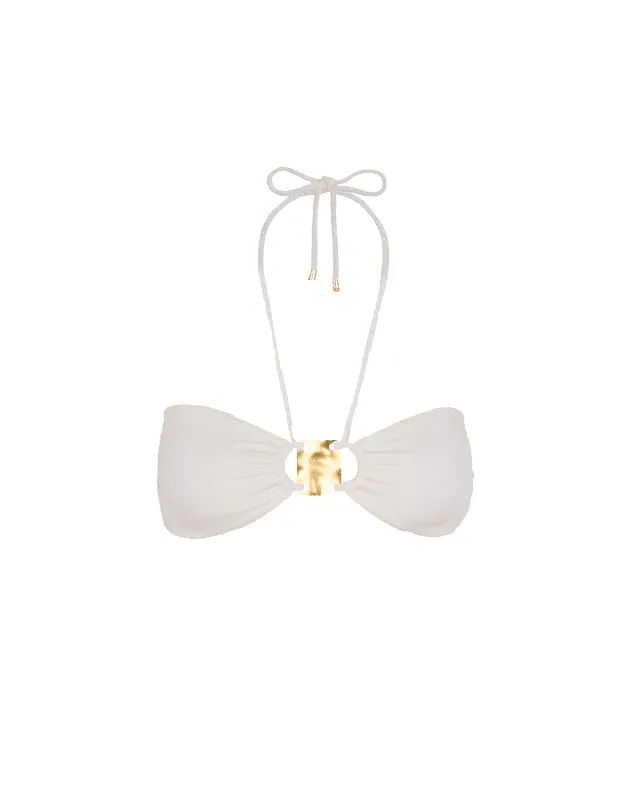 Firenze Cleo Bandeau Top - White sold by Vix
