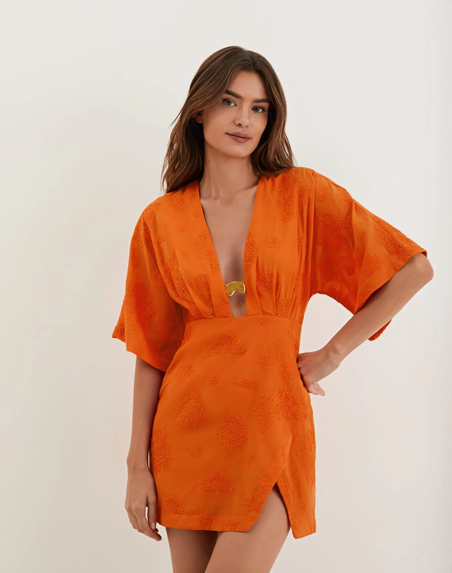 Pietra Short Dress (Exchange Only) - Marigold sold by Vix product image thumbnail 3