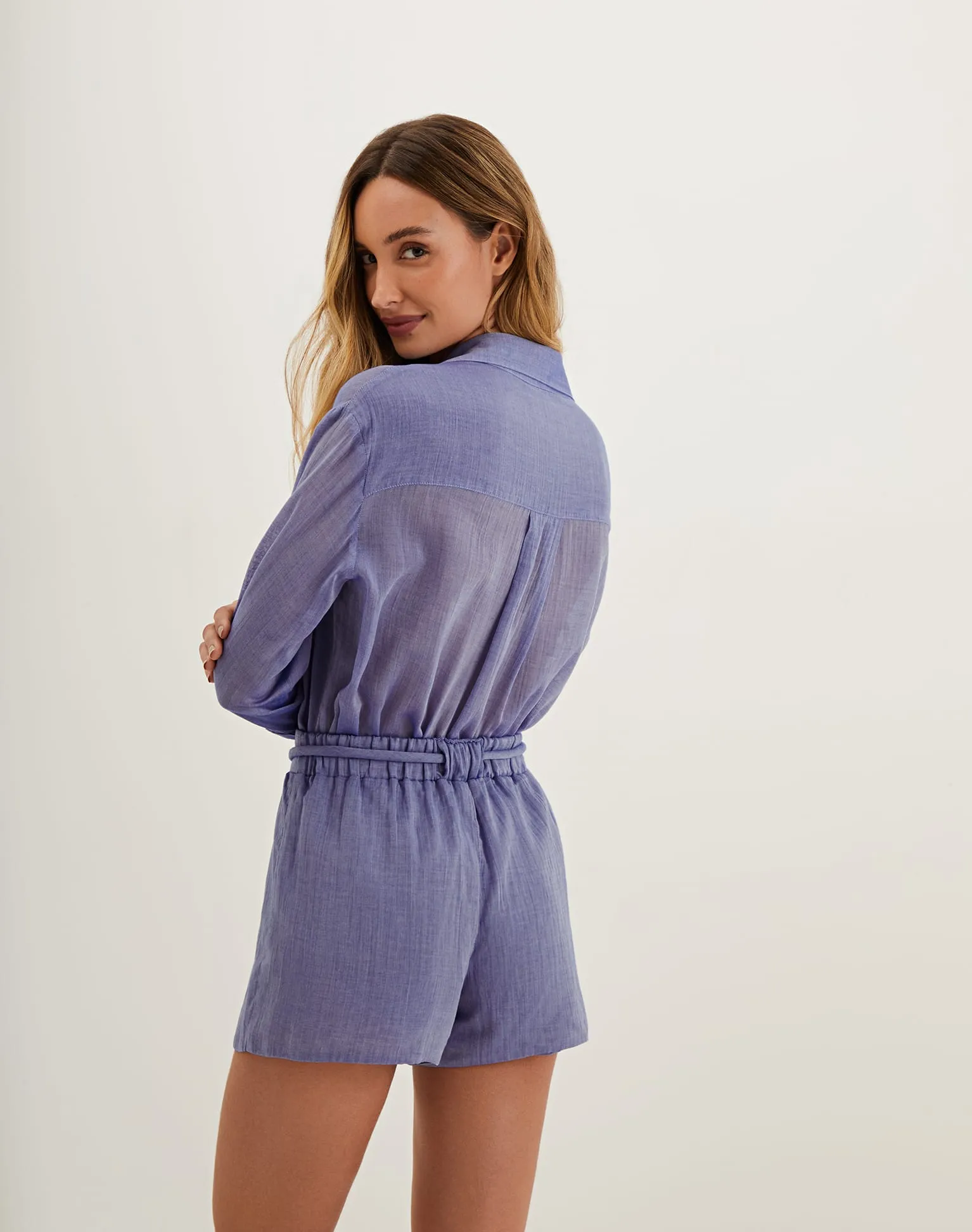 Lyra Long Sleeve Blouse - Sapphire sold by Vix product image thumbnail 3