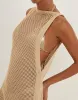 Knit Hanna Long Cover Up - Natural sold by Vix