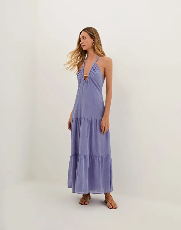 Cassia Maxi Dress - Sapphire sold by Vix