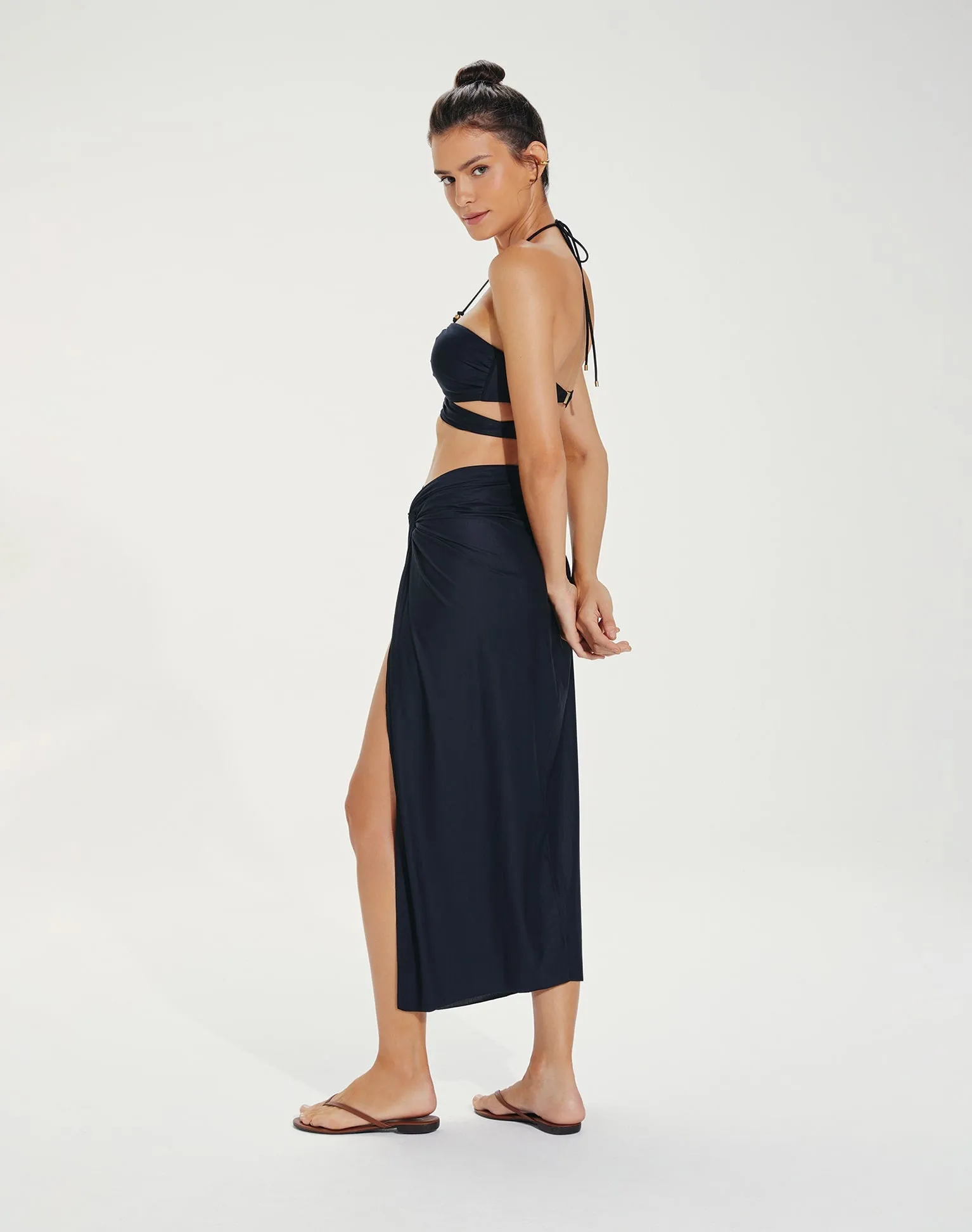 Karen Midi Skirt - Black sold by Vix product image thumbnail 2
