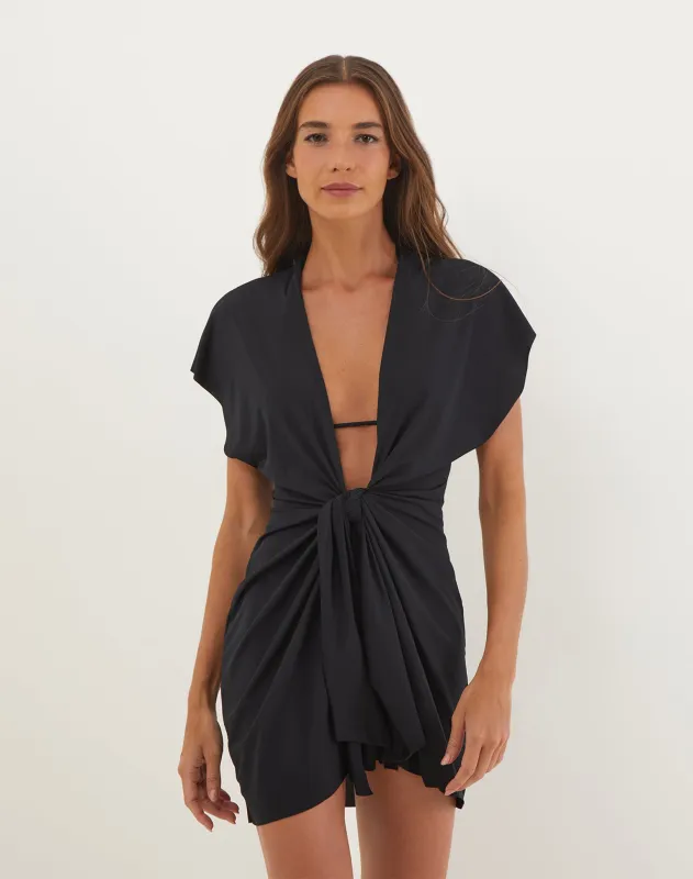 Sasha Short Cover Up - Black sold by Vix