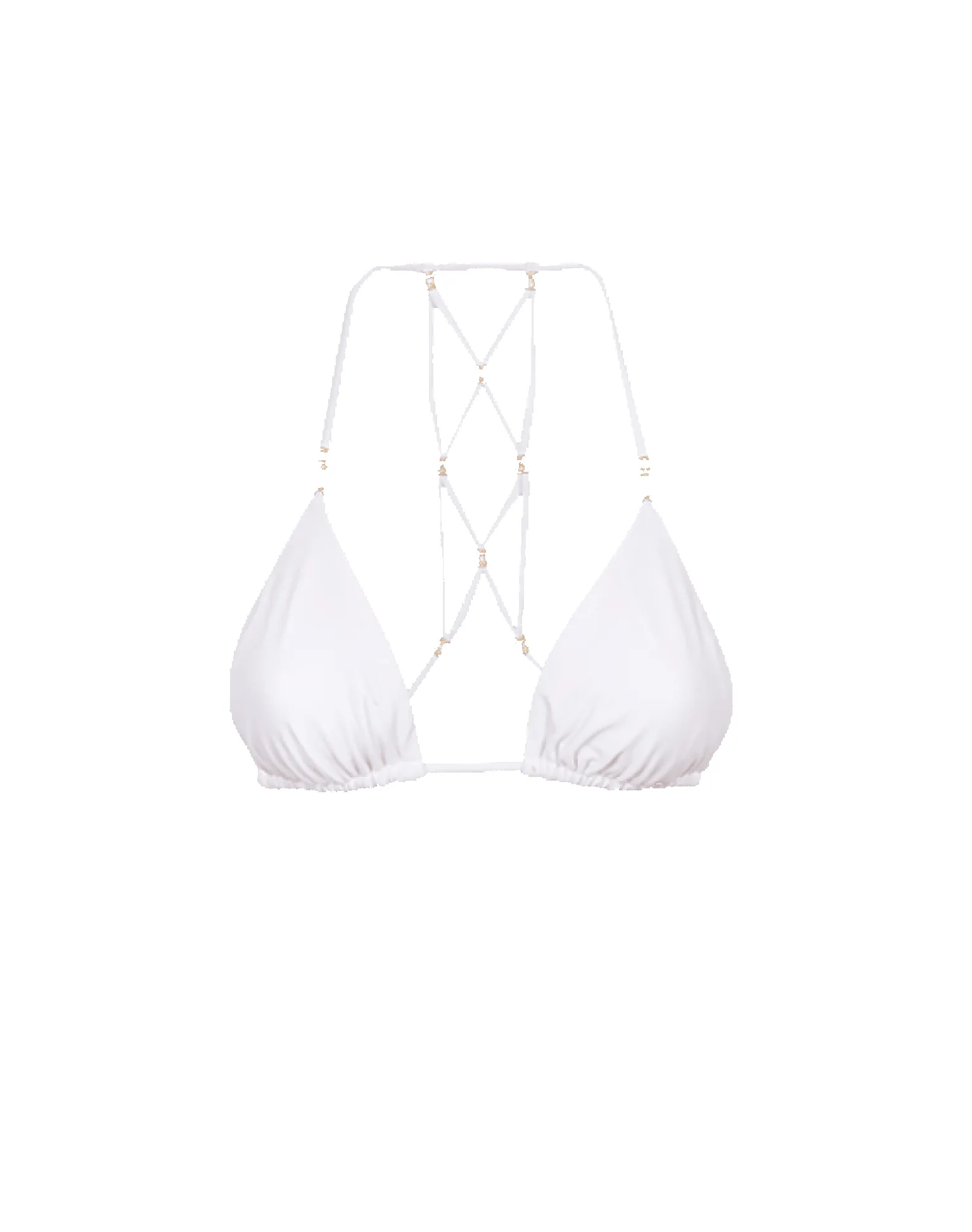 Lucy Triangle Top - White sold by Vix