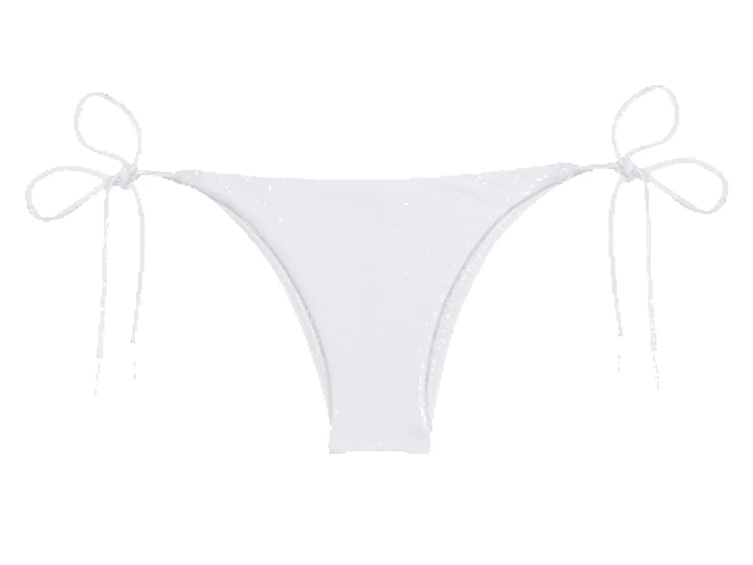 Lucy Tie Side Bottom - White sold by Vix